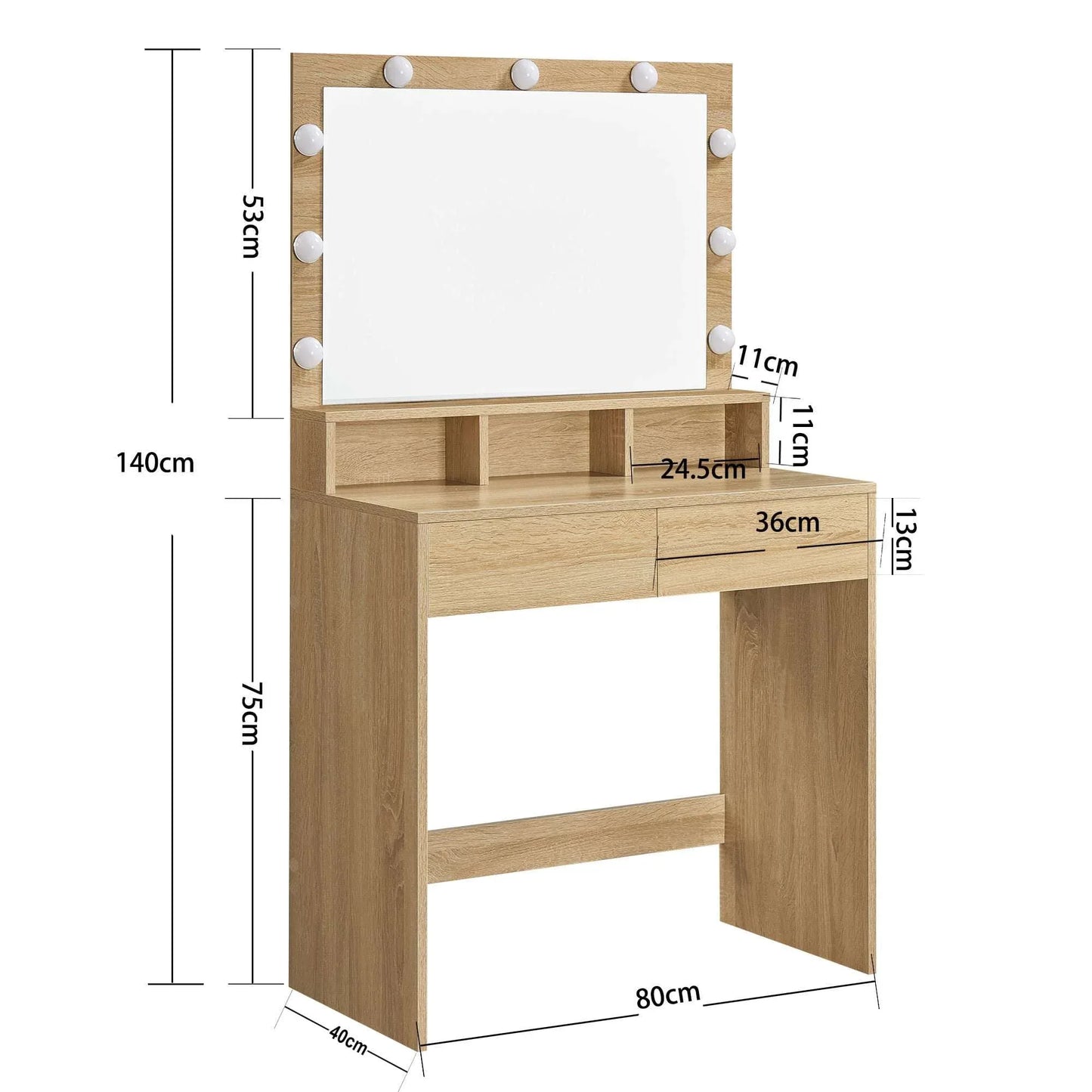 Тоалетка с огледало - RDT120T11 - WoowBg