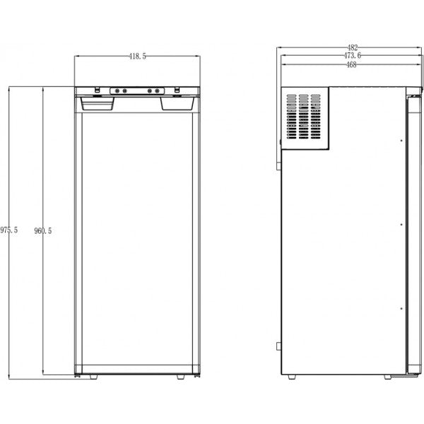 12/24V Компресорен хладилник Carbest LR90L - WoowBg