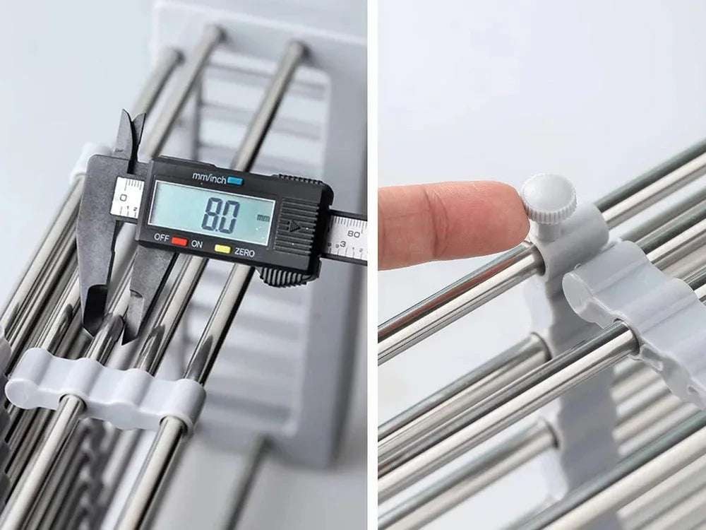 Телескопична кошница за зеленчуци и плодове за мивка - WoowBg