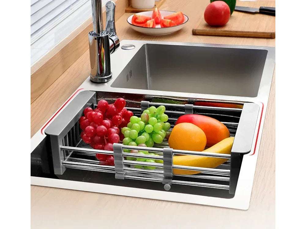 Телескопична кошница за зеленчуци и плодове за мивка - WoowBg