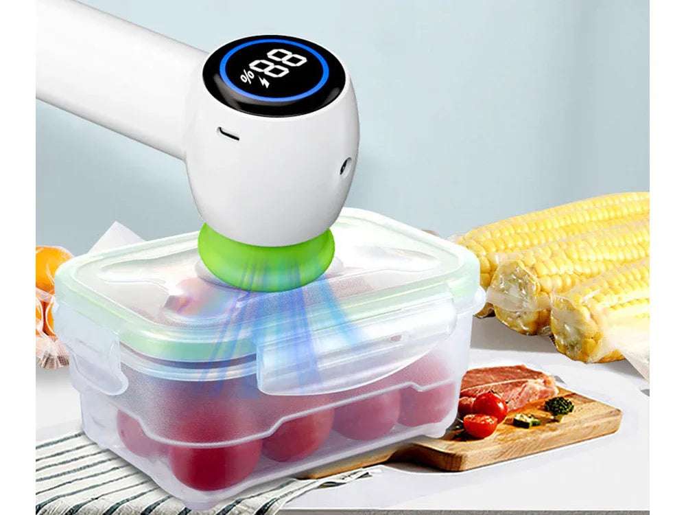 Електрическа вакуумна помпа за храна - комплект - WoowBg