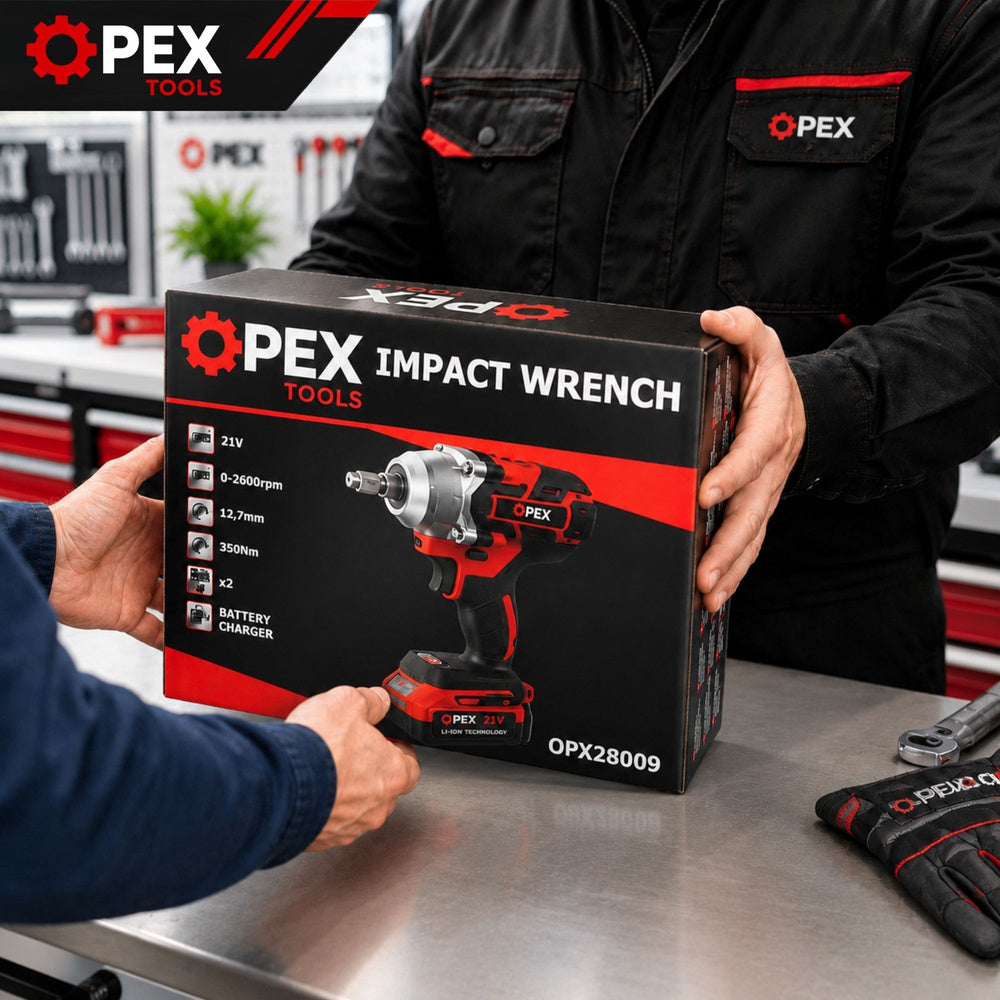 Акумулаторен ударен гайковерт OPEX TOOLS 350Nm | 2 батерии 21V