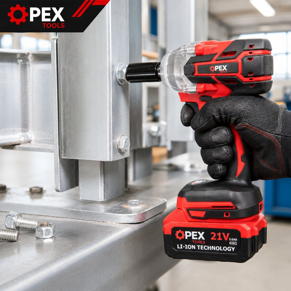 Акумулаторен ударен гайковерт OPEX TOOLS 350Nm | 2 батерии 21V