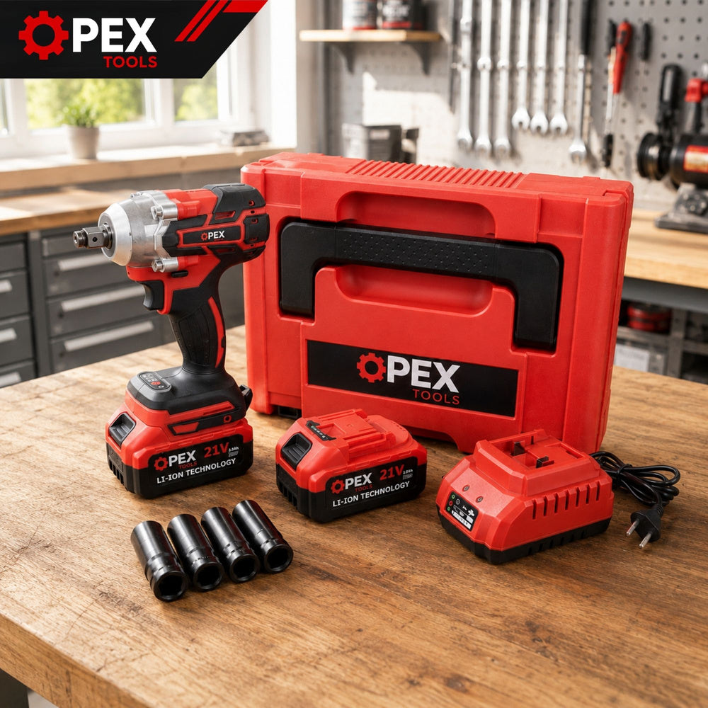 Акумулаторен ударен гайковерт OPEX TOOLS 350Nm | 2 батерии 21V