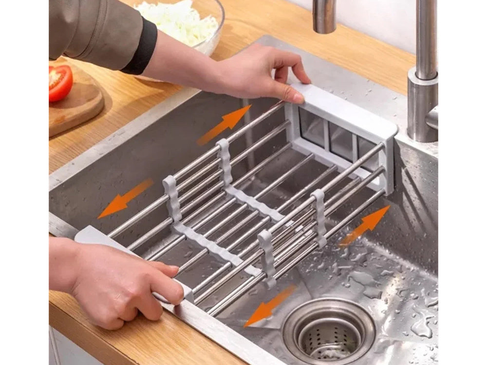 Телескопична кошница за зеленчуци и плодове за мивка