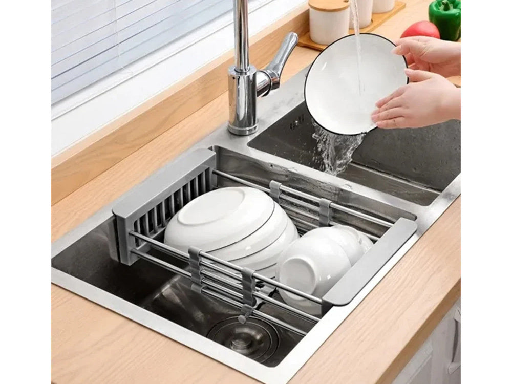 Телескопична кошница за зеленчуци и плодове за мивка