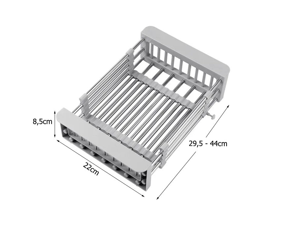 Телескопична кошница за зеленчуци и плодове за мивка