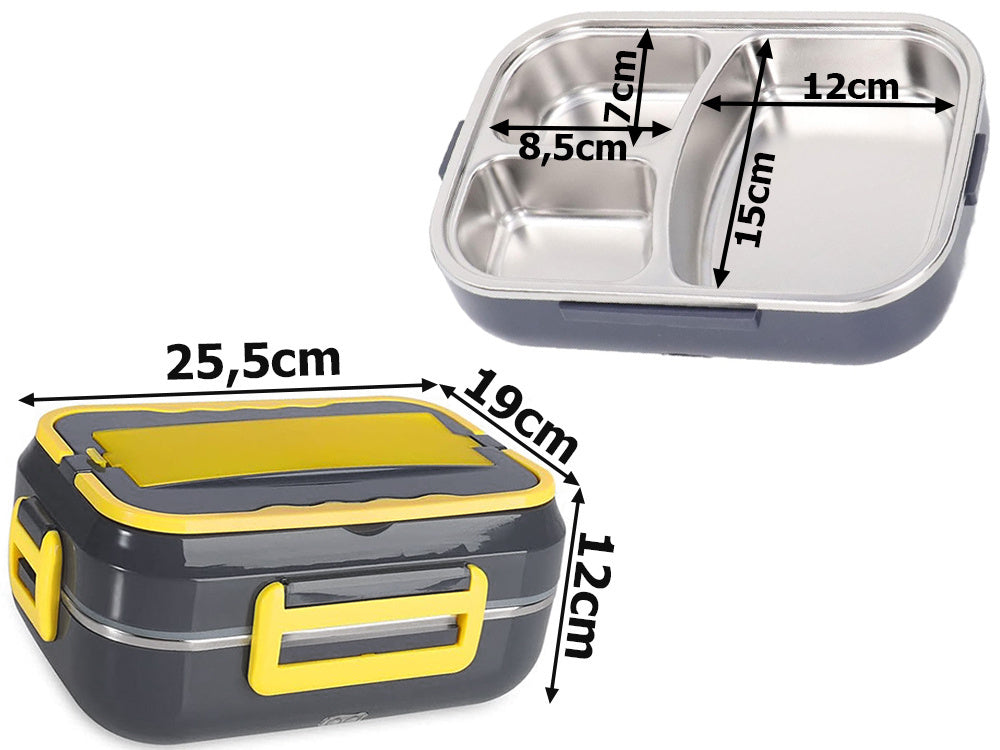 Електрическа кутия за обяд с отопление – 12V / 220V | Идеална за камиони, пътуване и работа