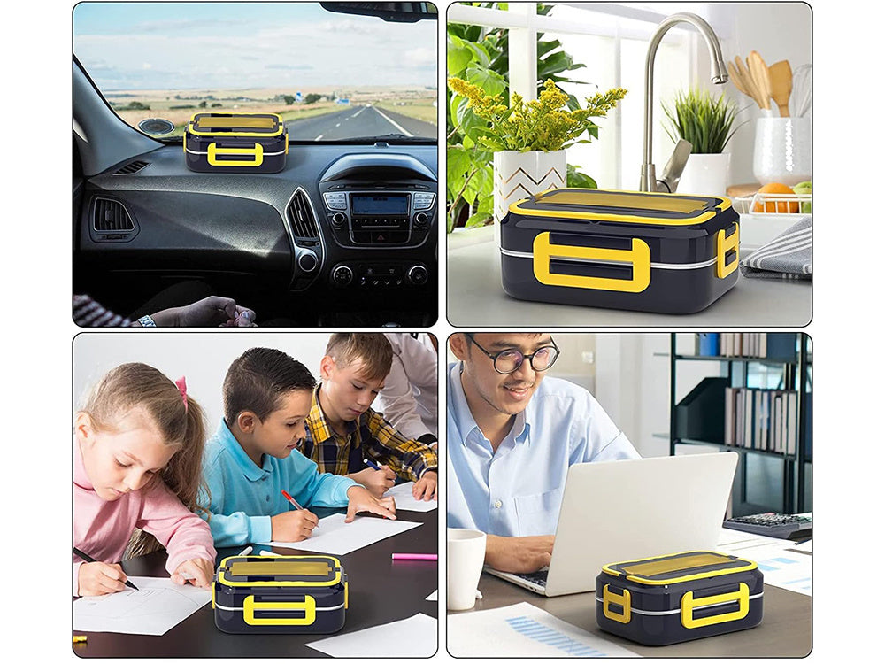 Електрическа кутия за обяд с отопление – 12V / 220V | Идеална за камиони, пътуване и работа