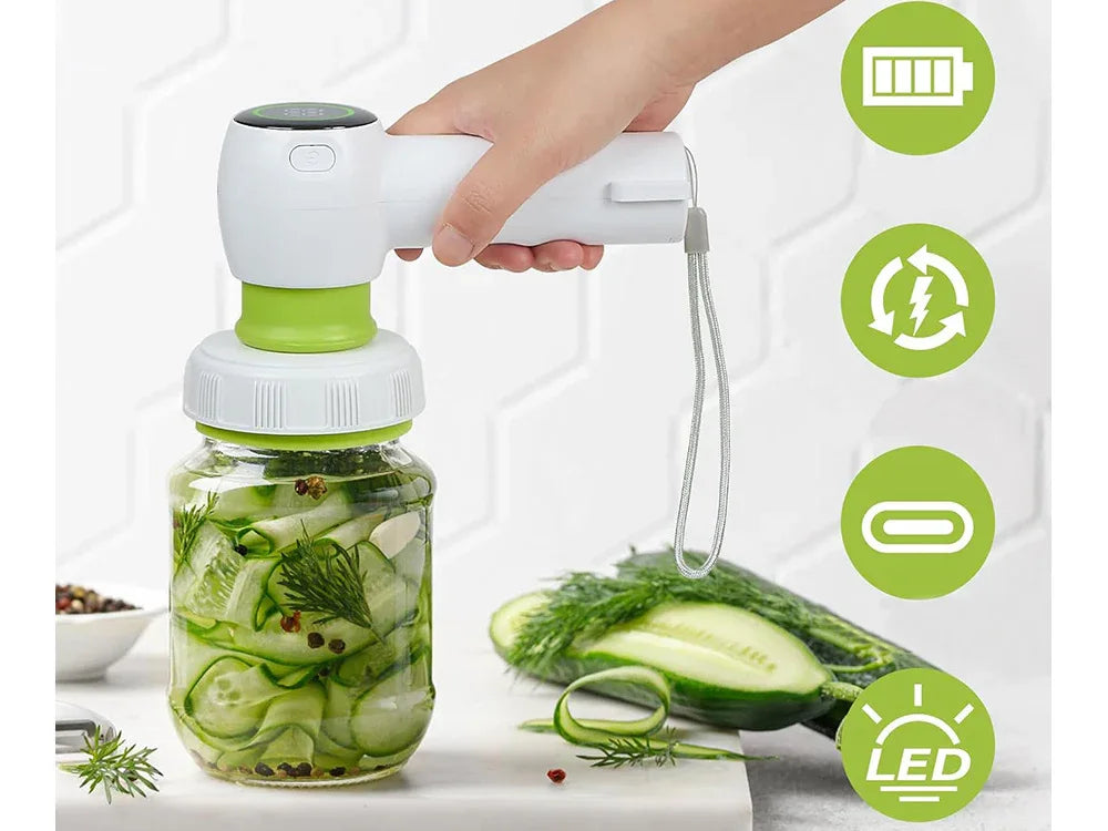 Електрическа вакуумна помпа за храна - комплект - WoowBg