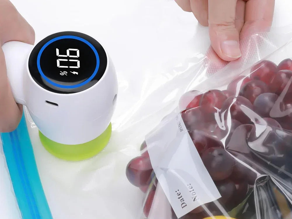 Електрическа вакуумна помпа за храна - комплект - WoowBg