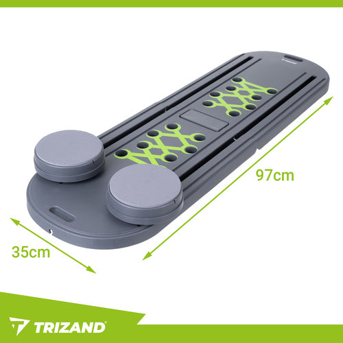 Multifunctional board TRIZAND 97×35 cm with handles – pilates, yoga and fitness exercises at home 