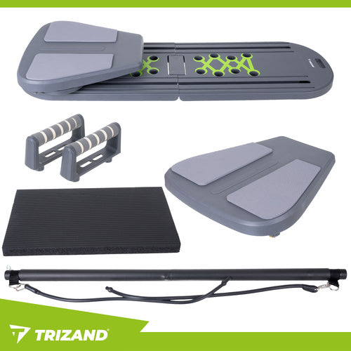 Multifunctional board TRIZAND 97×35 cm with handles – pilates, yoga and fitness exercises at home 