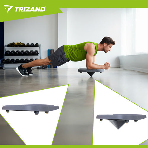 Multifunctional board TRIZAND 97×35 cm with handles – pilates, yoga and fitness exercises at home 