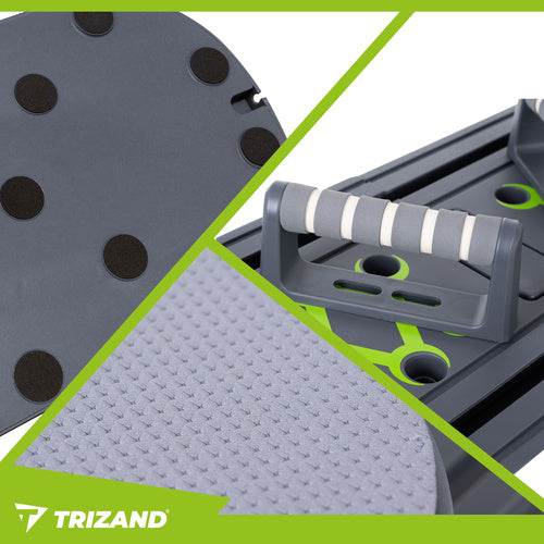 Multifunctional board TRIZAND 97×35 cm with handles – pilates, yoga and fitness exercises at home 